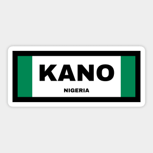 Kano City in Nigerian Flag Sticker